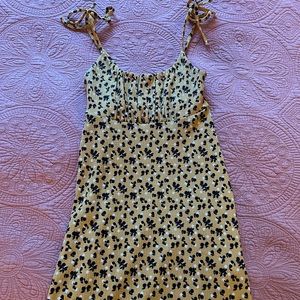 Yellow & Black Sundress Size 2